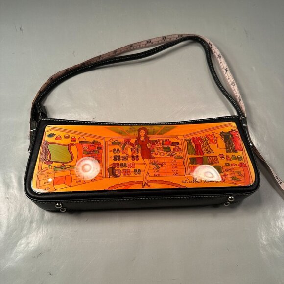Debbie Brooks Designer Closet Scene Shoulder Bag Womens Purse Hard Shell Vintage - Picture 15 of 16